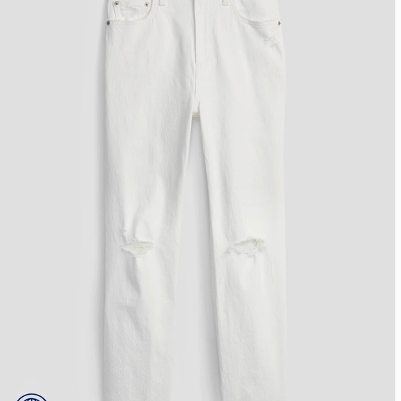 (HP)GAP Sky High Rise Cheeky Straight Jeans with Washwell - Picture 8 of 10